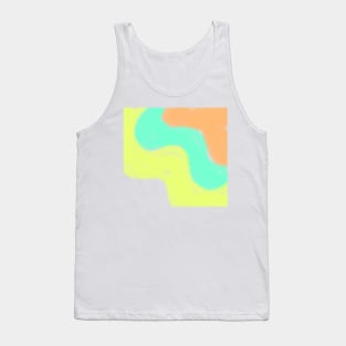 Colorful watercolor abstract texture art design Tank Top